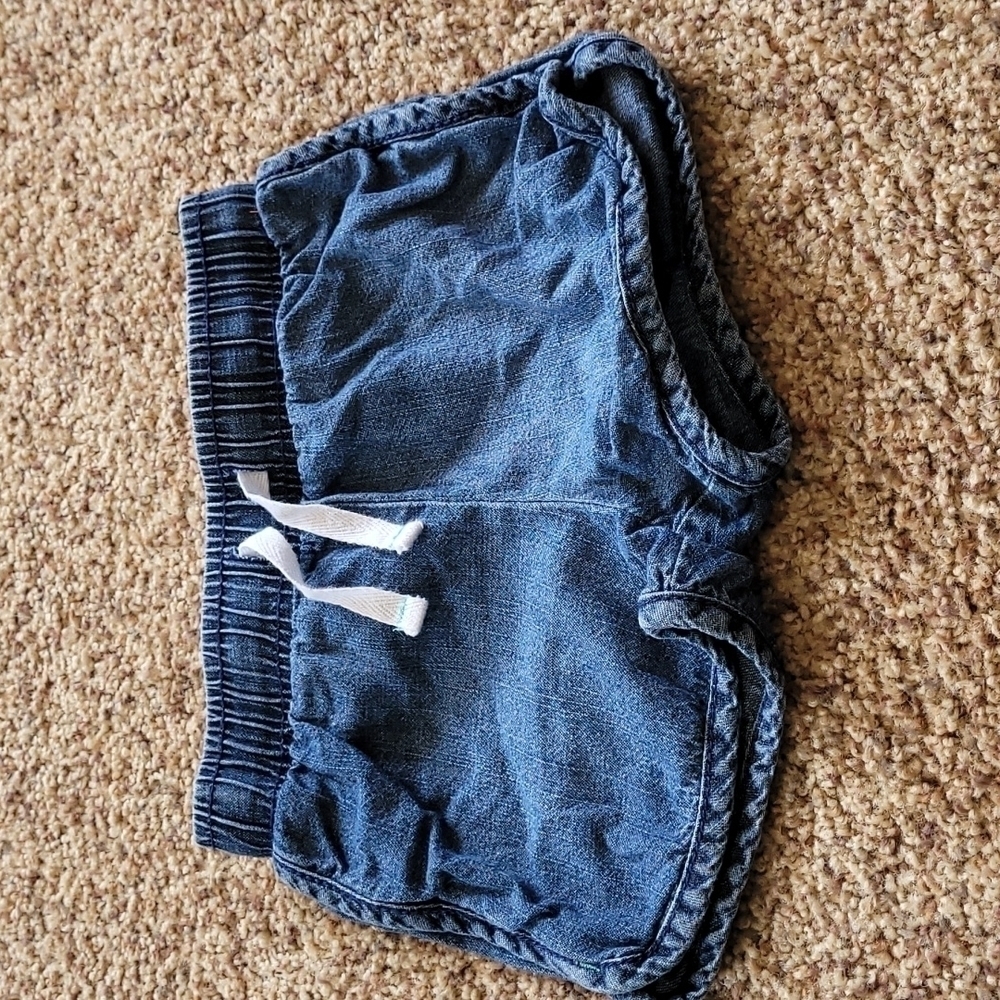 Cat & Jack denimn drawstring shorts 3T